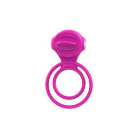 Anneau vibrant à 2 anneaux 1 mode de vibration très extensible rose 